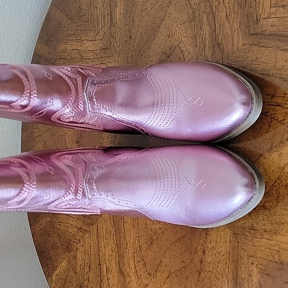 TRUE CRAFT Metalic Pink Western Boots, 8M, NIB - Picture 14 of 16